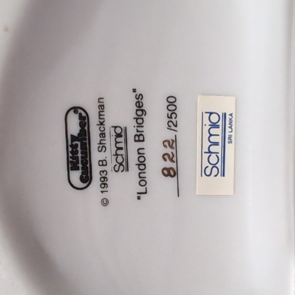 Vintage Schmid Porcelain Bisque Kitty Cucumber Playing London Bridge #822 - Picture 6 of 9